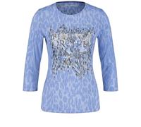 Gerry Weber 370028-44022-8131 Camiseta, Azul/Amarillo Colocación, 42 Mujeres