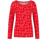 Gerry Weber 370100-44047-6112 Camiseta, Rojo/Rouge Houndstooth Small, 40 para Mujer