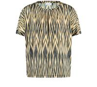 Gerry Weber 470209-35018-1100 Camiseta, Negro/Crema/Amarillo, 42 Mujeres