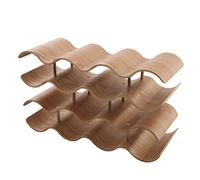 Gerso Estantería para vinos o champán en Forma de Onda de Madera sostenible para 14 Botellas.