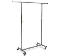 Gerso Perchero de viaje con ruedas altura regulable 100-180 cm percha transportable extensible 98-135 cm perchero con ruedas mudanzas