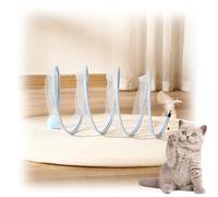 Gertar Cat Tunnel,Spiral Cat Tunnel Toy,Gertar S Type Cat Tunnel Toy,Gertar Cat Toy,Folded Cat Spring Tunnels Toy for Indoor Cats Interactive Cat Tube Toys with Furry Ball (D)