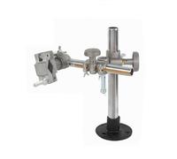 Gertrude Pistola Mig Soporte para Antorcha De Soldadura, Portapistola Mig TIG Abrazadera Fijaciones para Soldadura Posicionador Plato Giratorio para MIG mag CO2 Silver,One Size