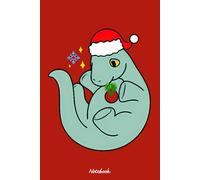Gerttie The Holiday Ice Cream Dinosaur Notebook: Organizer, Planner, 120 Pages, 6x9 Ruled Notebook, Journal, Daily Diary