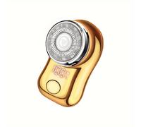 GERTZY Mini Afeitadora Eléctrica Portátil para Hombre, Recargable por USB, Adecuada para Hogar, Viajes, Uso /Húmedo con Giratorio y Lavable - USB para Coche, Oficina, Viajes de Negocios - Afeitadora