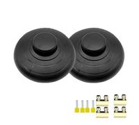 GERUI 2 interruptores de pedal para luces de pie y pequeños dispositivos o lámparas, color negro