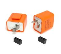 GERUI 2 relés de luz intermitente electrónico de 12 V para motocicleta, 2 pines para LED, relé de intermitente para luz, relé de fijación electrónica, relé de intermitente LED para coche, moto, relé