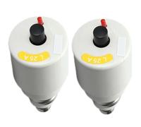 GERUI 2 unidades de máquinas de tornillo automáticas (fusible para distribución eléctrica antigua), fusible de contacto, 25 A, producto de calidad europea, color blanco