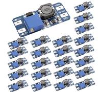 GERUI 20 unidades DC-DC Step Up Boost Converter 2 V-24 V hasta 5V-28 V Transformador de tensión 2 a y 5 V 9 V 12 V 28 V Ajustable Boost Convertidor Fuente de alimentación Módulo de alimentación