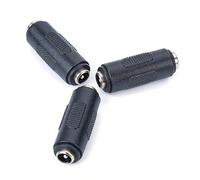 GERUI 3 adaptadores de acoplamiento CC 5,5 x 2,1 mm hembra a hembra, conector CC de tuerca a tuerca, cable de alimentación de extensión para CCTV, cámara de vigilancia, tira LED - Fácil instalación
