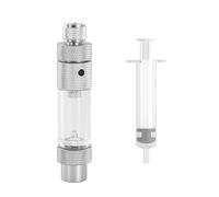 GERUI Fácil recarga de agua, contador de burbujas de CO2, regulador de presión de CO2, accesorio de bomba de aire, válvula antirretorno y suministro de agua para acuarios plantados, regulador de CO2