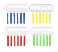 GERUI Lupa de 24 piezas para niños, mini lupa de detective de cumpleaños