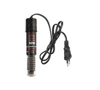 GERUI Mini barra calefactora de acuario, 50 W, termostato, calentador de tortuga para acuarios pequeños, para agua salada y agua dulce, con cable de alimentación de 99 cm (1)