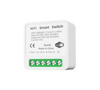 GERUI Módulo de interruptor de luz inteligente, wifi Bluetooth, interruptor inalámbrico para el hogar, mando a distancia, mini interruptor de bricolaje, se ajusta detrás del interruptor de pared,