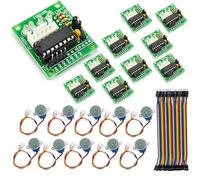 GERUI Motor paso a paso 10 unidades 5 V 28BYJ-48 ULN2003 y placa de controladores ULN2003 para Arduino