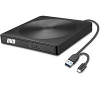 GERUI Unidad de DVD externa USB 3.0 tipo C para PC portátil
