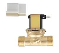 GERUI Válvula solenoide de 1/2 pulgadas AC 220 V Entrada de agua de latón Electroválvula eléctrica Válvula solenoide eléctrica normalmente cerrada Válvula electromagnética para control de agua