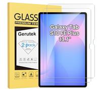 Gerutek 2 Piezas Protector Pantalla para Galaxy Tab S10 FE+ Plus 2025 13.1" | Samsung tab S10 FE PLUS 13.1 Pulgadas, SM-X620/SM-X626B, Dureza 9H, Antiarañazos, Sin Burbujas, Cristal Vidrio Templado