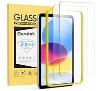 Gerutek [2 Piezas Protector Pantalla para iPad 11ª Generación 2025 A16, Cristal Templado para iPad 10ª Gen 2022, con Marco de Instalación Fácil, Dureza 9H, Antiarañazos, Sin burbujas, HD Transparente