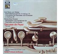 Gervase de Peyer - Klarinettenkonzert Nr. 1 F-Moll Op. 73 / Concertino Für Klarinette Und Orchester C-Moll Op. 26 / Introduktion Und Variationen Für Klarinette Und Orchester