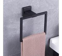 GERZWY Moderno toallero Negro SUS304 de Acero Inoxidable para baño, baño, Montaje en Pared, Estilo contemporáneo JG1906-BK