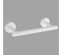 GERZWY Toallero de baño de 9 pulgadas SUS 304 de acero inoxidable, barra de toalla de baño moderna de estilo redondo, montaje en pared, color blanco