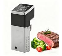 GESAIDES Catering Circulador de Inmersión Sous Vide Al Vacío Cocedor Portátil (Potencia: 1.600 W, Temperatura: 0-99 °C, hasta 70 L), Sous Vide Cocedor Stick para Fiestas, Comidas Navideñas