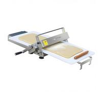 GESAIDES Laminadora Masa Manual Plegable para Panadería, Pizza y Croissants, Rodillo Repostería Acero Inoxidable con Grosor Ajustable, Comercial y Doméstico A
