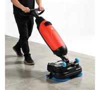 GESAIDES Lavadora de Pisos Comercial, Fregadora de Suelos Profesional, Cepillo Rotativo 360°, Fregadora Sin Cable, Limpieza Húmeda y Seca, Capacidad de Limpieza de 13000 pies²/h Red