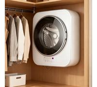 GESAIDES Mini Lavadora Mural de 3 kg, Lavadora Automática con Secadora de Aire Caliente, Lavadora de Ropa Interior con Función de Ebullición a Alta Temperatura, Ideal para Apartamentos, Hoteles