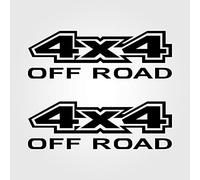 Gesar 2 adhesivos 4 x 4 - Pegatina Offroad - Pegatina 4 x 4 para SUV - Adhesivo para coche - Adhesivo todoterreno - Apto para coche y moto - Color negro