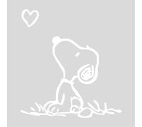 Gesar Adhesivo para Coche y Moto - Adhesivo para Dormitorio - Snoopy - Fantasía Divertida - Apto para todos los modelos de Mac - Tamaño 9 x 11 cm (Blanco)
