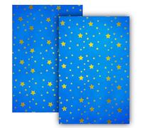 Gesar Art in Progress 2 hojas de papel celeste de 100 x 70 cm para belén, papel cielo, moldeable, azul, Navidad