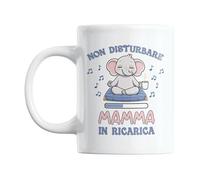 Gesar Taza Día de la Madre - Taza mamá de recarga - Taza elefante - Neo Mamma - Taza mamá y abuela (elefante)