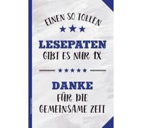 Geschenk für Lesepaten: Notizbuch Lesepate A5 Journal liniert Buch für Notizen zur Lesestunden Geschenkidee zum Dank an Vorleser in Kindergarten Grundschule Dankeschön für Leseförderung Lesehilfe
