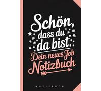 Geschenk neue Mitarbeiter - neues Job Notizbuch - Herzlich Willkommen im Team - Onboarding - neue Kollegen begrüßen: Erfolgreiche Einarbeitung - ... Geschenk - A5 Notizbuch mit 120 leeren Seiten