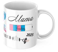 geschenke-fabrik.de - Taza con texto - Mama loading 2025 - Regalos para mujeres embarazadas/regalo para embarazadas - Ideas para anunciar el embarazo - Baby loading - Taza Mama 2025