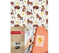 Geschenkpapier-Set für Kinder: Pferde / Reiten