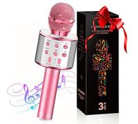 GeschenPark Microfono Karaoke Infantil, Regalo Niña 3-12 Años Micrófono Wireless Bluetooth, Juguetes Niñas Microfono Inalambrico Karaoke - Regalo Comunion Niña