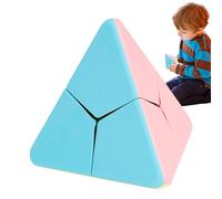 Geschwindigkeitswürfel ohne Aufkleber, Pyramidenwürfel - Aufkleberloser Pyramiden-Zauberwürfel,Macaron Bonbonfarben -Würfelspielzeug, Kindergeburtstags-Gastgeschenke