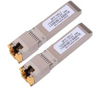 GESD Módulo de Cobre 1.25/2.5/5/10G SFP+ RJ45 - hasta 30 m con compatibilidad Cat.6a/7 para Cisco, Ubiquiti, Netgear, D-Link, Supermicro, TP-Link, Mikrotik, Unifi y más, transceptor SFP 10GBase-T