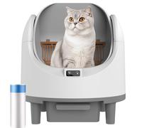 GESEILAY Arenero Autolimpiable para Gatos, 68L, Control por App - Silencioso y Seguro, Caja de Arena Automática con Protección Integrada, Ideal para Múltiples Gatos