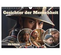 Gesichter der Menschheit (Wandkalender 2026 DIN A4 quer), CALVENDO Monatskalender: Eine Reise durch die Geschichte anhand von Portraits.