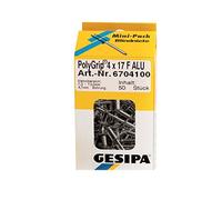 Gesipa 1464826 Remaches Ciegos de Acero Inoxidable PolyGrip, Plata, 4 x 17 mm