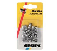 Gesipa 1464839 Tuercas de Remache Ciego Polygrip, Plata, M6x9x18mm, Set de 25 Piezas
