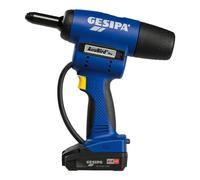 Gesipa AccuBird Pro CAS 1680294 - Batería de ion de litio (18 V, 13,00 N, remache ciego a partir de 2,4 mm de diámetro de aluminio hasta 6 mm de diámetro de todos los materiales (máx. mandril de 3,7