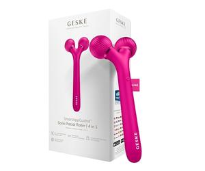 GESKE | Rodillo facial sónico SmartAppGuided™ | 4 en 1 | Derma Roller | dispositivo para la cara | Rodillo facial profesional | Reafirma y define la piel del rostro