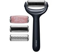 GESKE | SmartAppGuided™ MicroNeedle Face & Body Roller | 9 en 1 | Derma Roller | Cuarzo rosa | Rodillo eléctrico | Microagujas | Dispositivo de microagujas | rodillo de agujas