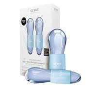 GESKE SmartAppGuided™ Cool & Warm Duo Eye Massager | 7 in 1 | Masajeador dual que ahorra tiempo | Para ojos y rostro | Enfriamiento y calentamiento sin batería | Reafirma, relaja y desinflama la piel