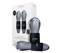 GESKE SmartAppGuided™ Cool & Warm Duo Eye Massager | 7 in 1 | Masajeador dual que ahorra tiempo | Para ojos y rostro | Enfriamiento y calentamiento sin batería | Reafirma, relaja y desinflama la piel
